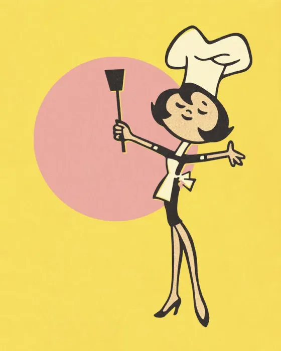 Framed Print : Chef Gesturing with a Utensil Framed Print : Chef Gesturing with a Utensil