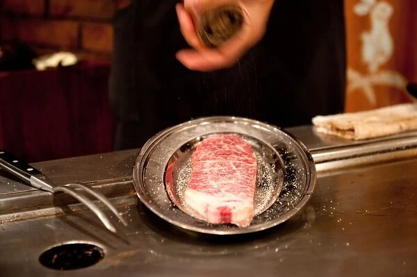 Chef prepare Matsusaka beef