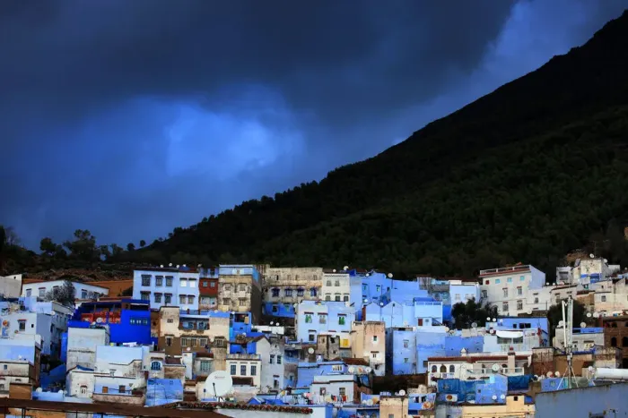 Framed Print : Chefchaouen and Rif mountains Framed Print : Chefchaouen and Rif mountains