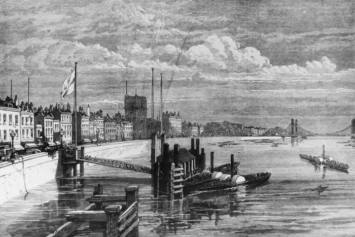 Framed Print : Chelsea Embankment Framed Print : Chelsea Embankment