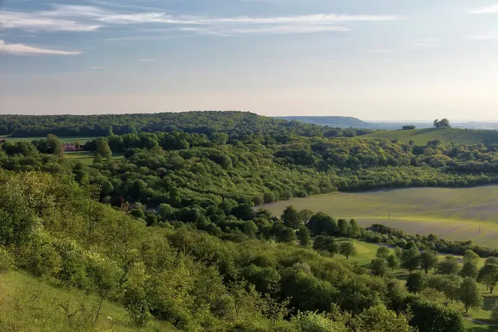 Framed Print : Chequers Estate viewed from Coombe Hill, The Chilterns