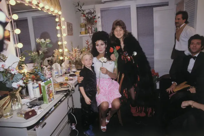 Framed Print : Cher with Her Children Framed Print : Cher with Her Children