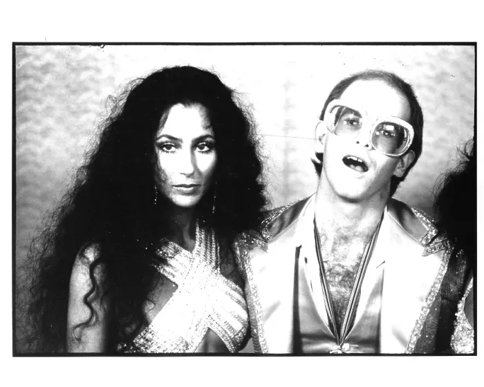 Framed Print : Cher & Elton Framed Print : Cher & Elton