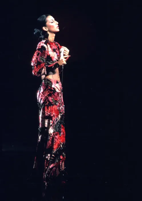 Framed Print : Cher Performing Framed Print : Cher Performing