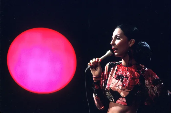 Framed Print : Cher Performing Framed Print : Cher Performing