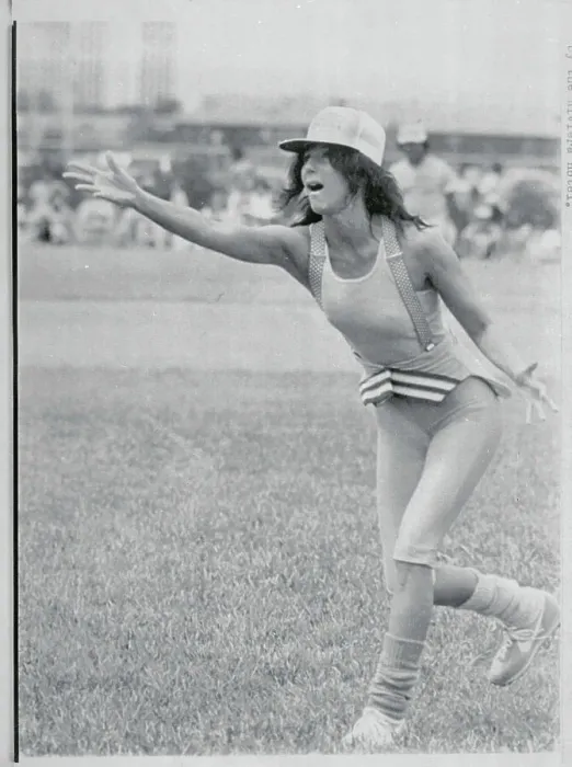 Framed Print : Cher Pitching During Softball Game Framed Print : Cher Pitching During Softball Game
