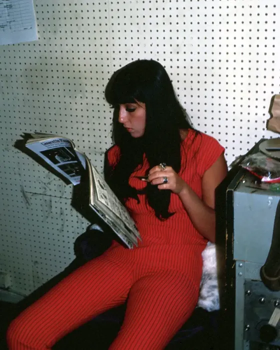 Framed Print : Cher Recording Framed Print : Cher Recording