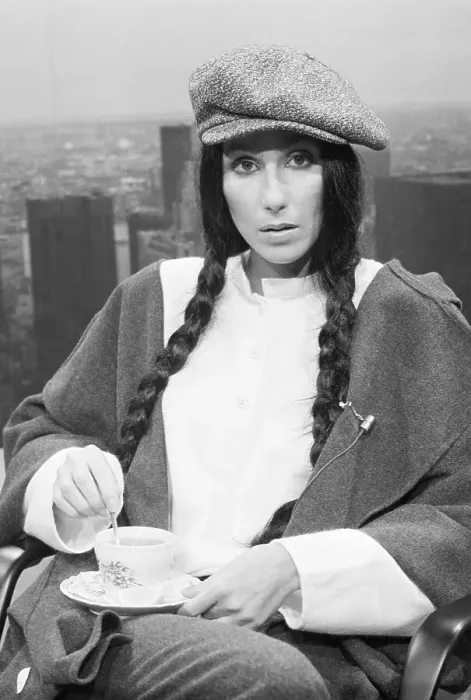  : Cher Sitting with China Cup