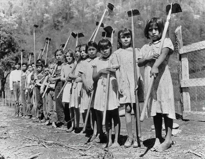 Framed Print : Cherokee Children at Boarding School
