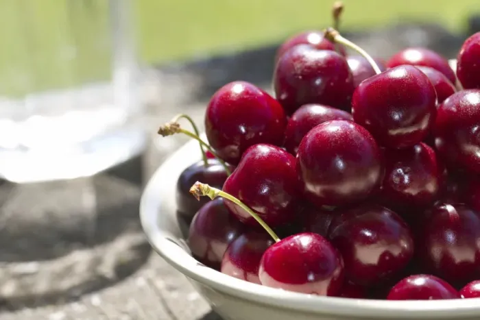 Framed Print : Cherries in a bowl Framed Print : Cherries in a bowl