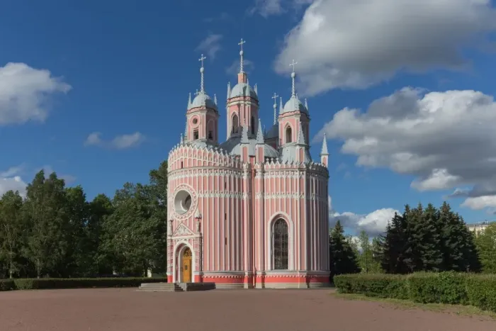 Framed Print : Chesme Church at St. Petersburg, Russia