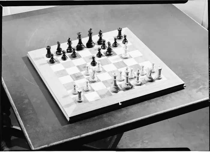Framed Print : Chess Board with Moved Pieces Framed Print : Chess Board with Moved Pieces