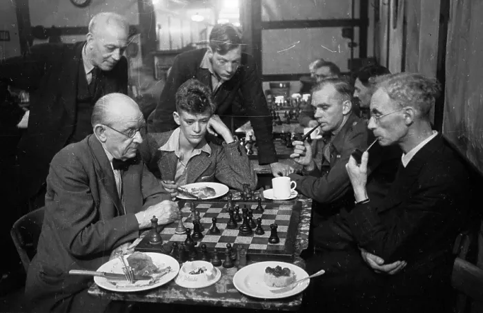 Framed Print : Chess At The Table Framed Print : Chess At The Table