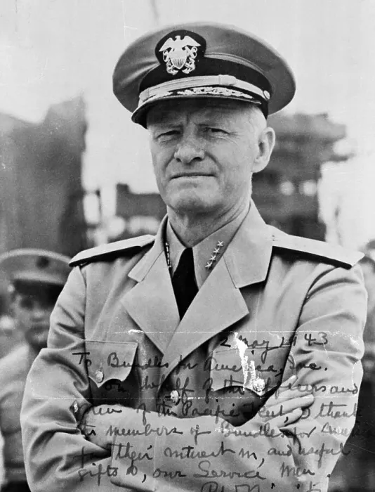 Framed Print : Chester W. Nimitz in Uniform