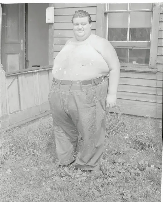 Framed Print : Chester Waldron Wearing Overalls Framed Print : Chester Waldron Wearing Overalls