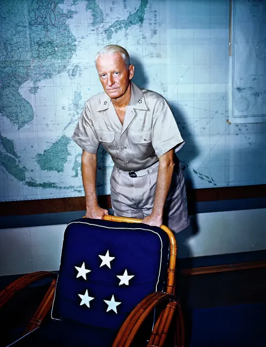 Framed Print : Chester William Nimitz Sitting at his Desk Framed Print : Chester William Nimitz Sitting at his Desk