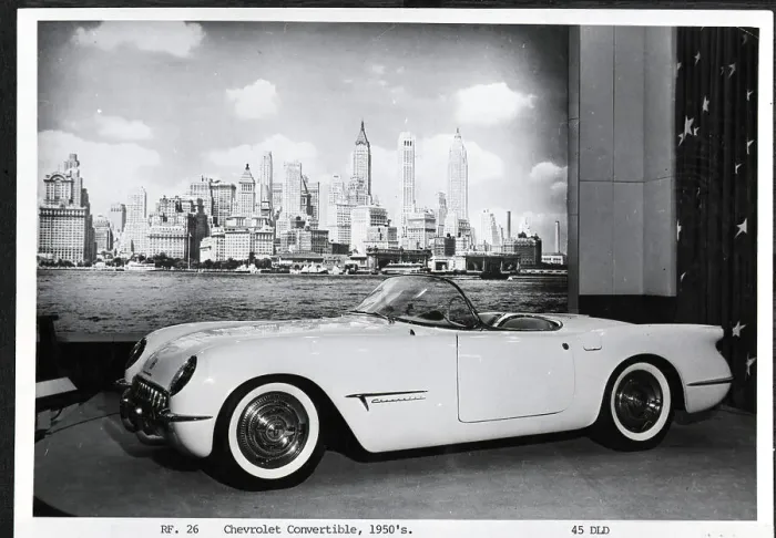 Framed Print : Chevrolet Convertible On Showroom Floor Framed Print : Chevrolet Convertible On Showroom Floor