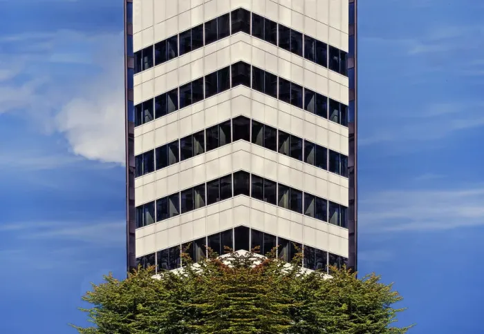 Framed Print : Chevron Pattern Tower Framed Print : Chevron Pattern Tower