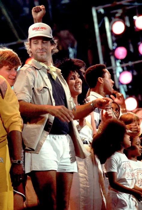 Framed Print : Chevy Chase At Live Aid Framed Print : Chevy Chase At Live Aid