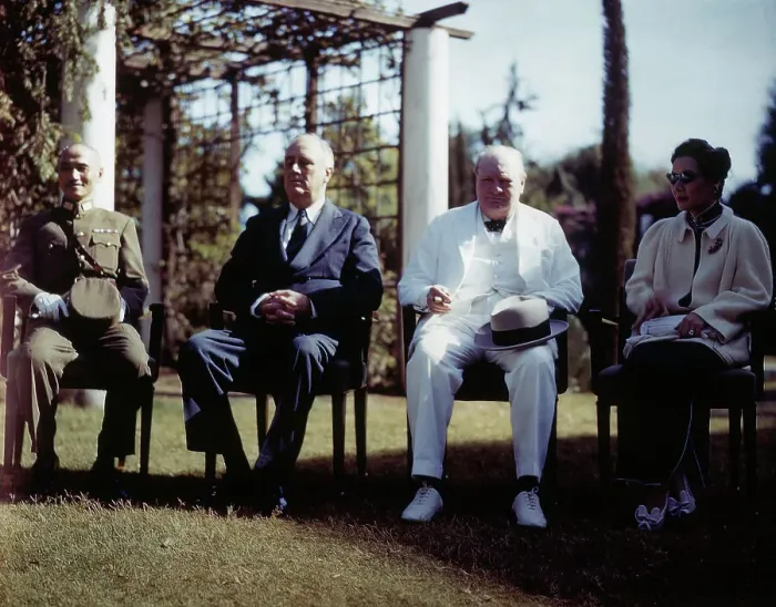 Framed Print : Chiang Kai-Shek with Franklin D. Roosevelt and Winston Churchill Framed Print : Chiang Kai-Shek with Franklin D. Roosevelt and Winston Churchill