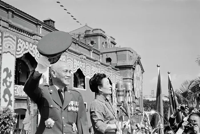 Framed Print : Chiang Kai-Shek Waving His Hat Framed Print : Chiang Kai-Shek Waving His Hat