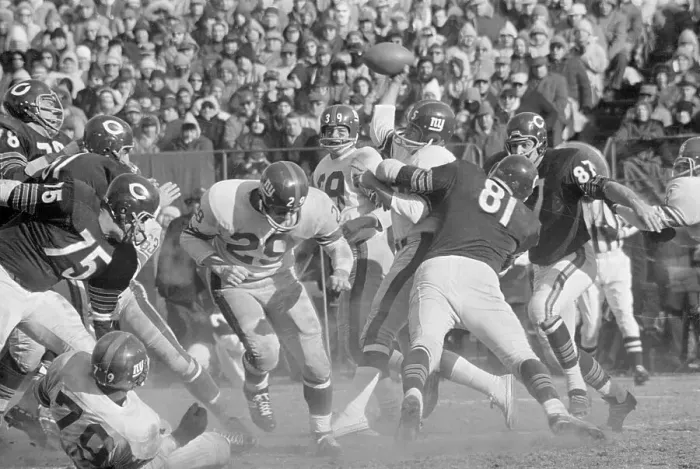 Framed Print : Chicago Bears Playing New York Giants Framed Print : Chicago Bears Playing New York Giants