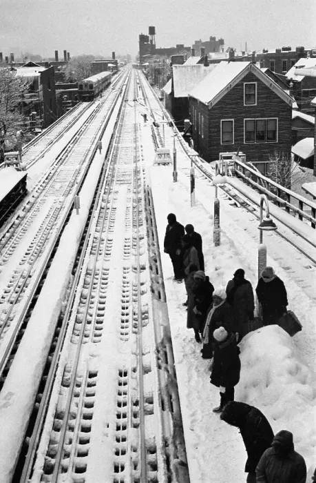 Framed Print : Chicago Blizzard Framed Print : Chicago Blizzard