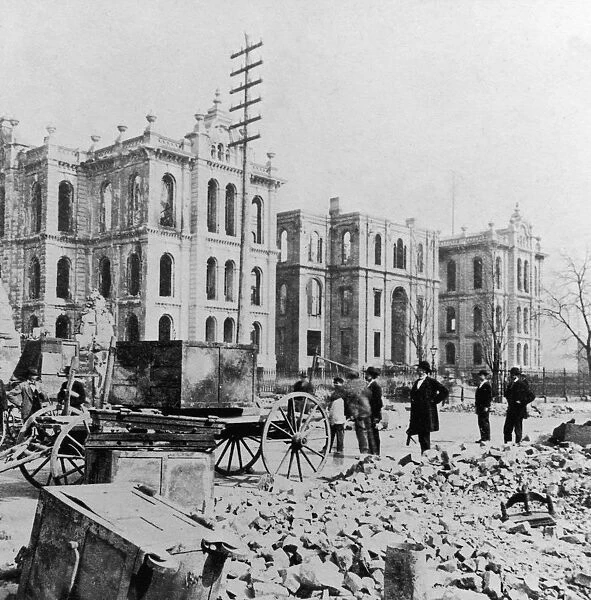 Chicago Courthouse After Fire, IL, 1871