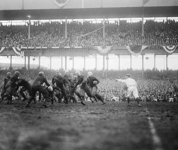 Framed Print : Chicago Football Team Against New York Framed Print : Chicago Football Team Against New York