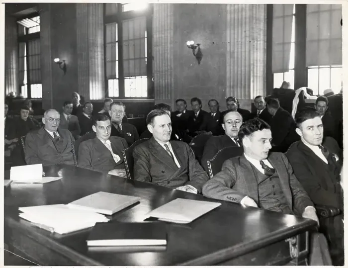 Framed Print : Chicago Kidnapping Trial Inside Court Framed Print : Chicago Kidnapping Trial Inside Court