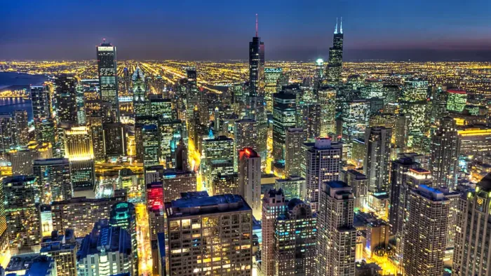 Framed Print : Chicago Skyline Framed Print : Chicago Skyline