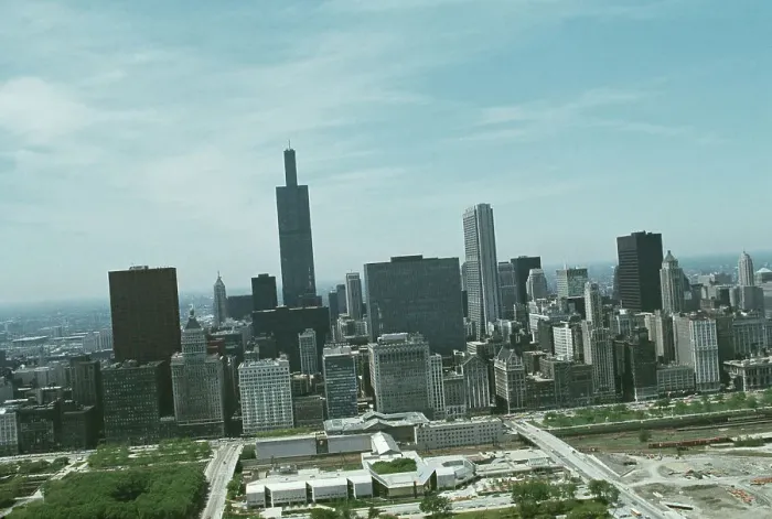 Framed Print : Chicago Skyline Framed Print : Chicago Skyline