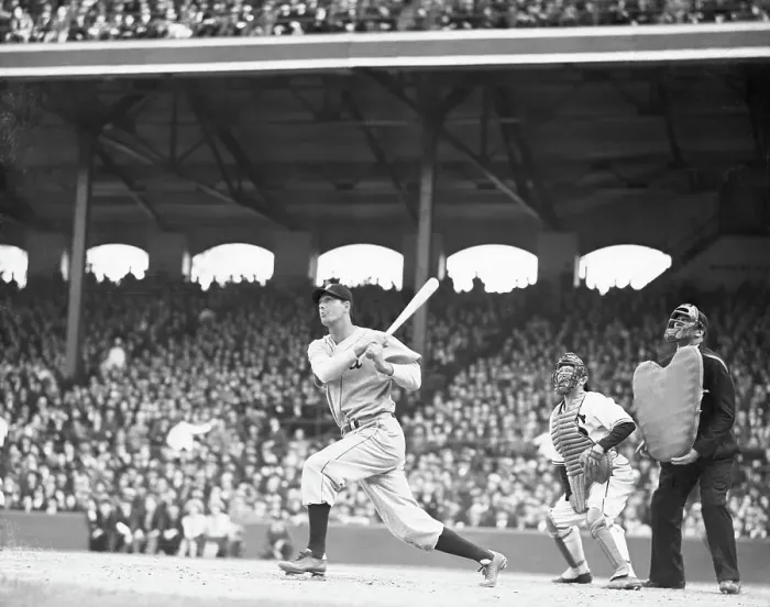 Framed Print : Chicago'S Hank Greenberg Hitting Homerun