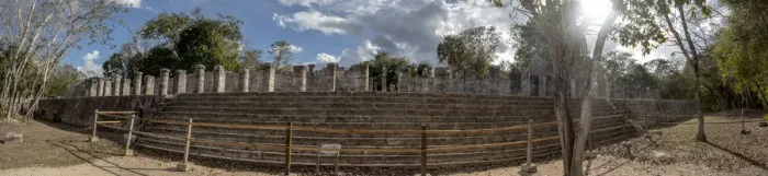 Framed Print : ChichA n Itza archeological site - Panoramic view Framed Print : ChichA n Itza archeological site - Panoramic view