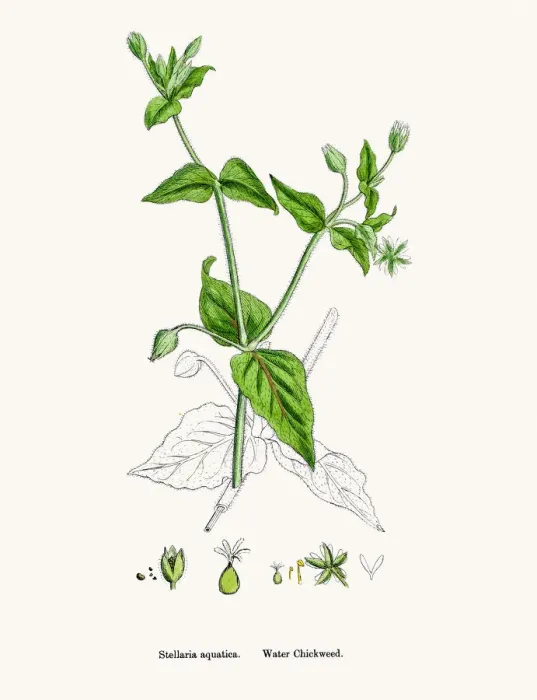 Framed Print : Chickweed plant Framed Print : Chickweed plant