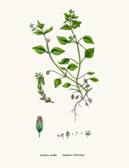 Framed Print : Chickweed plant