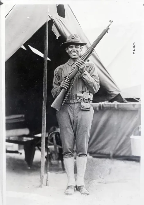 Framed Print : Chief Meyers In Marine Uniform