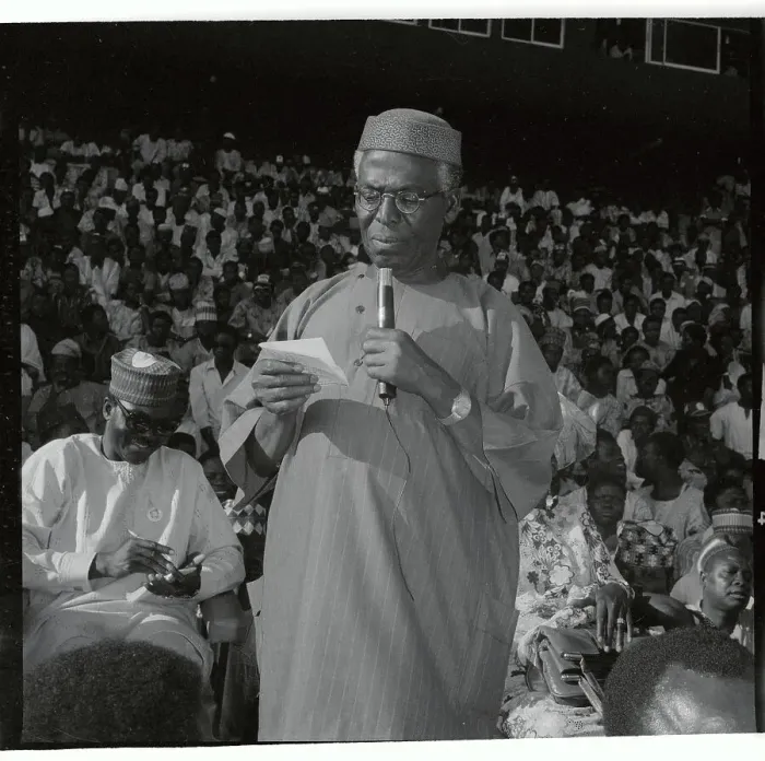 Framed Print : Chief Obafemi Awolowo Speaking Framed Print : Chief Obafemi Awolowo Speaking