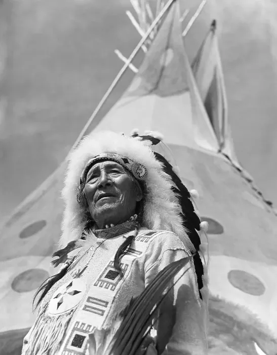 Framed Print : Chief of Stoney Indian Tribe Framed Print : Chief of Stoney Indian Tribe