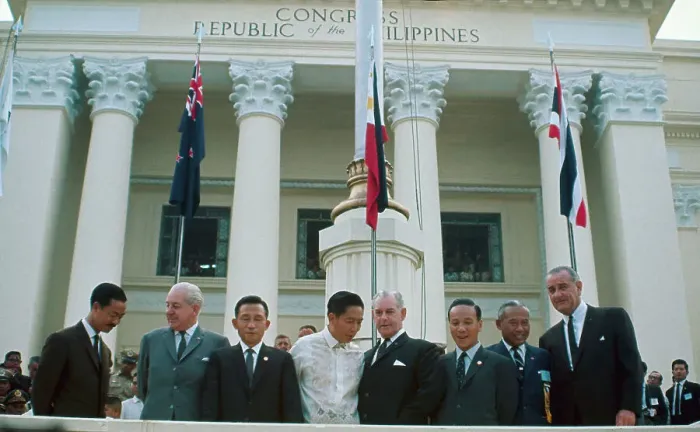 Framed Print : Chiefs of State at Manila State Conference Framed Print : Chiefs of State at Manila State Conference