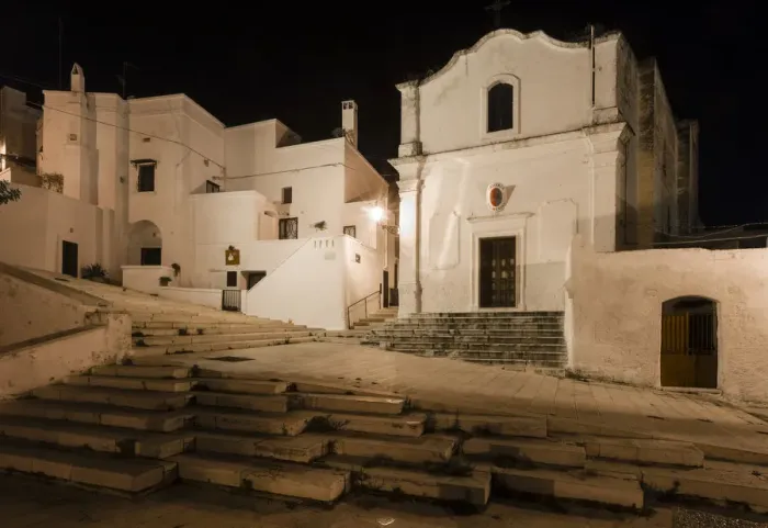 Framed Print : Chiesa dei Santi Medici, 1720, at night, old town, cave city Massafra, Murgia Tarantine, Taranto, Apulia province, Italy Framed Print : Chiesa dei Santi Medici, 1720, at night, old town, cave city Massafra, Murgia Tarantine, Taranto, Apulia province, Italy