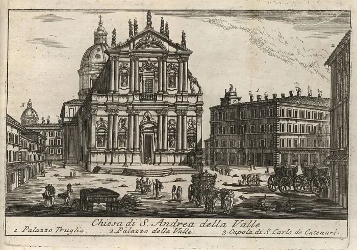Framed Print : Chiesa di S. Andrea della Valle, Rome, Italy, 1767, digital reproduction of an 18th century original, original date unknown Framed Print : Chiesa di S. Andrea della Valle, Rome, Italy, 1767, digital reproduction of an 18th century original, original date unknown