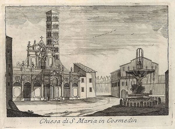 Chiesa di S. Maria in Cosmedin, 1767, Rome, Italy, digital reproduction of an 18th century original, original date unknown