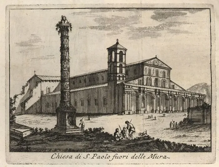 Framed Print : Chiesa di S. Paolo fuori delle Mora, 1767, Rome, Italy, digital reproduction of an 18th century original, original date unknown Framed Print : Chiesa di S. Paolo fuori delle Mora, 1767, Rome, Italy, digital reproduction of an 18th century original, original date unknown