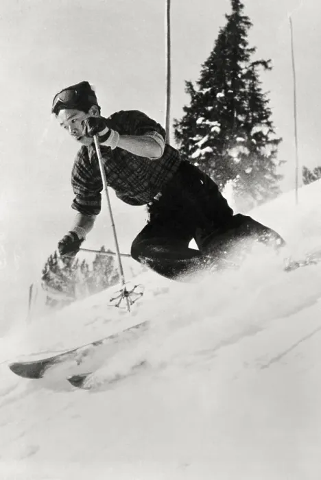 Framed Print : Chiharu Igaya Skiing on Snow Framed Print : Chiharu Igaya Skiing on Snow