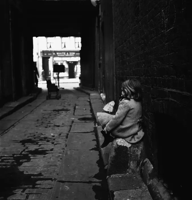Framed Print : Child In Alleyway Framed Print : Child In Alleyway