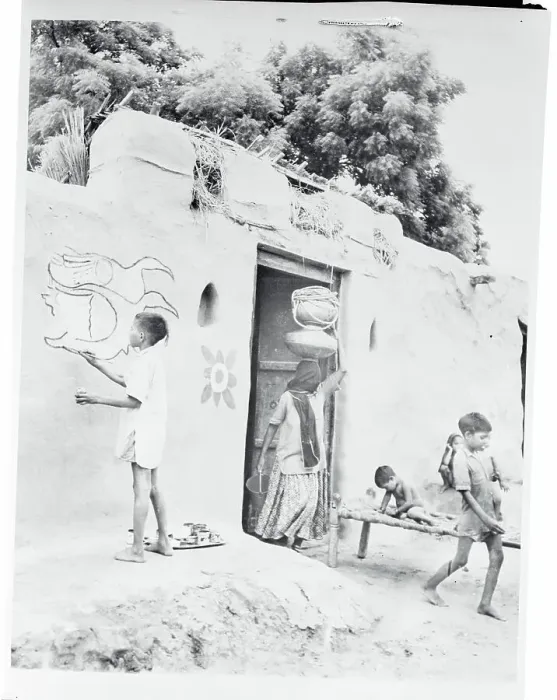 Framed Print : Child Drawing on a Wall Framed Print : Child Drawing on a Wall