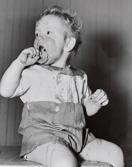 Framed Print : Child Making Mess While Eating Ice Cream Cone