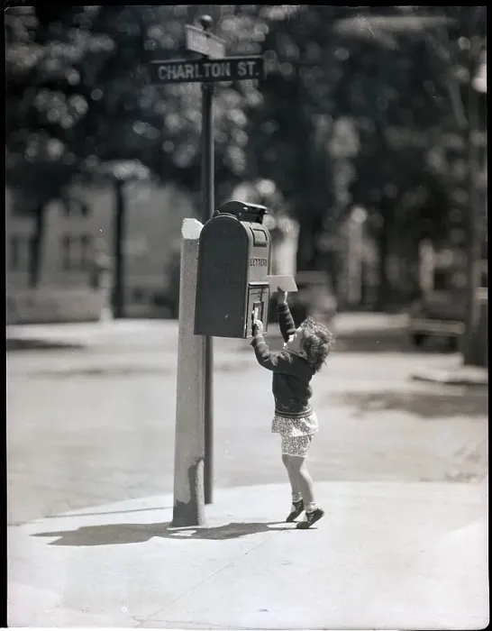 Framed Print : Child Reaching into Mailbox Framed Print : Child Reaching into Mailbox