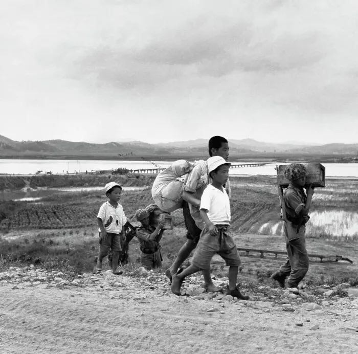 Framed Print : Child Refugees In Korea Framed Print : Child Refugees In Korea
